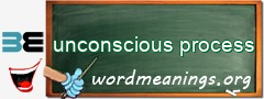 WordMeaning blackboard for unconscious process